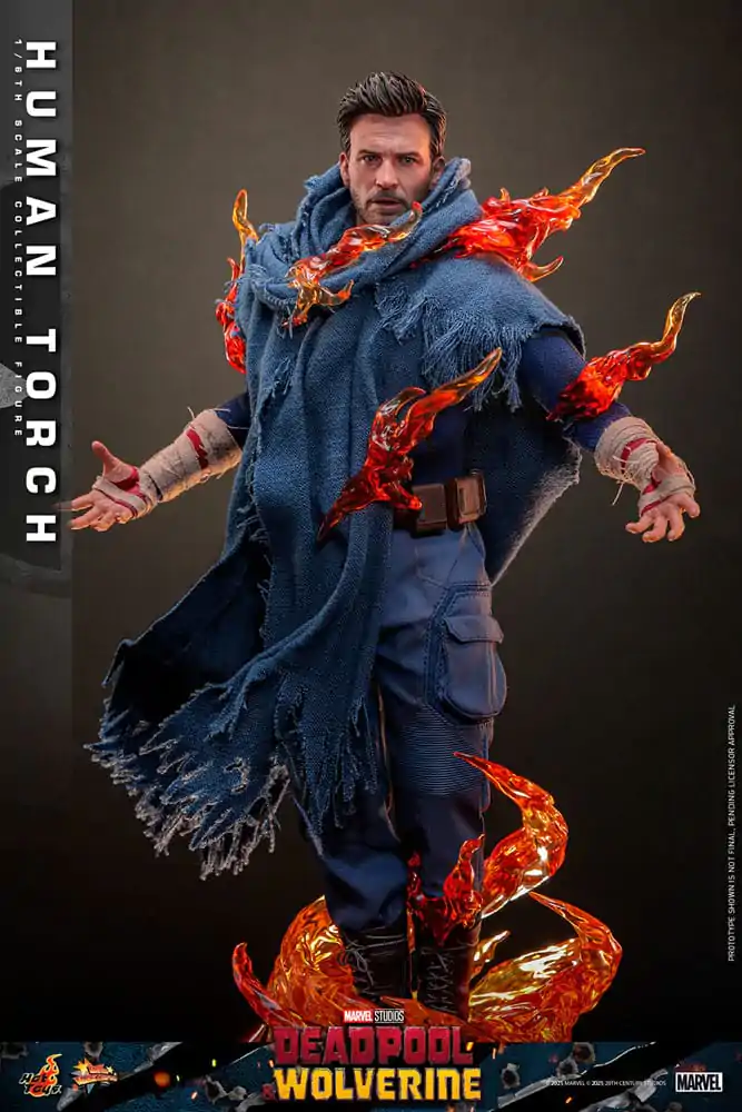 Deadpool & Wolverine Movie Masterpiece akční figurka 1/6 Human Torch 31 cm fotografii produktu