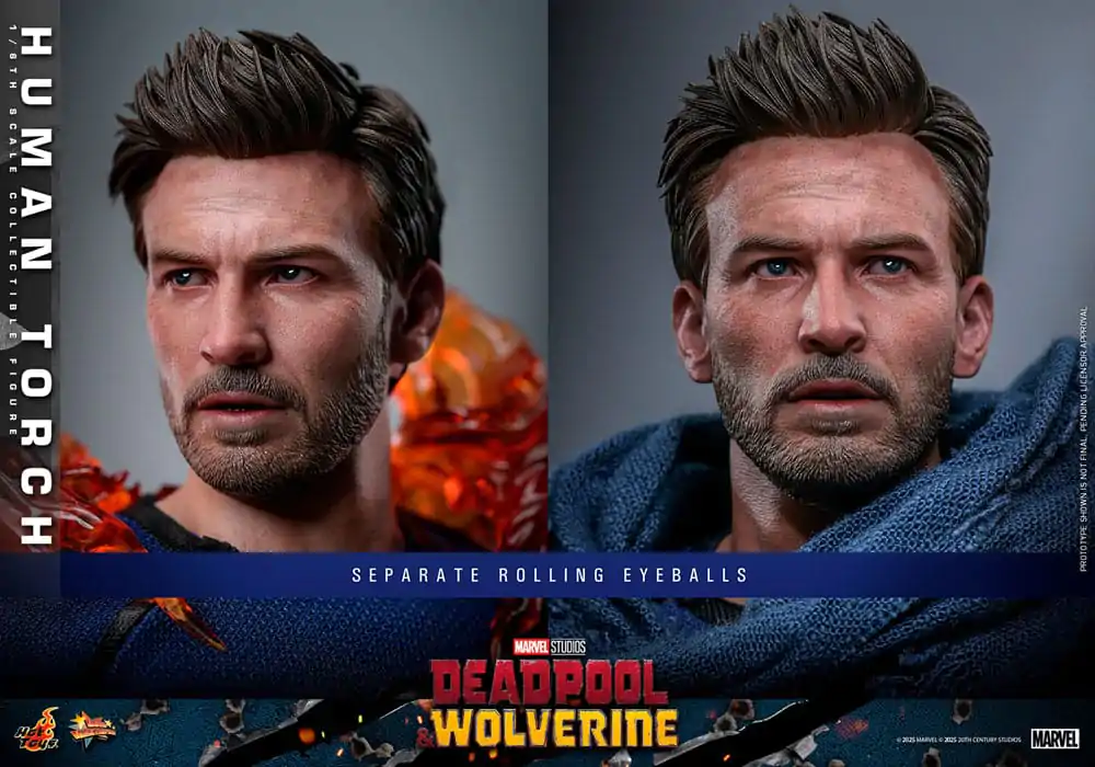 Deadpool & Wolverine Movie Masterpiece akční figurka 1/6 Human Torch 31 cm fotografii produktu