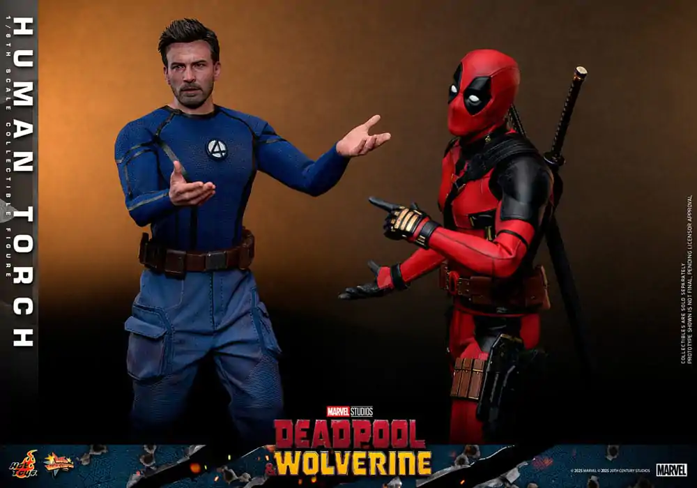 Deadpool & Wolverine Movie Masterpiece akční figurka 1/6 Human Torch 31 cm fotografii produktu