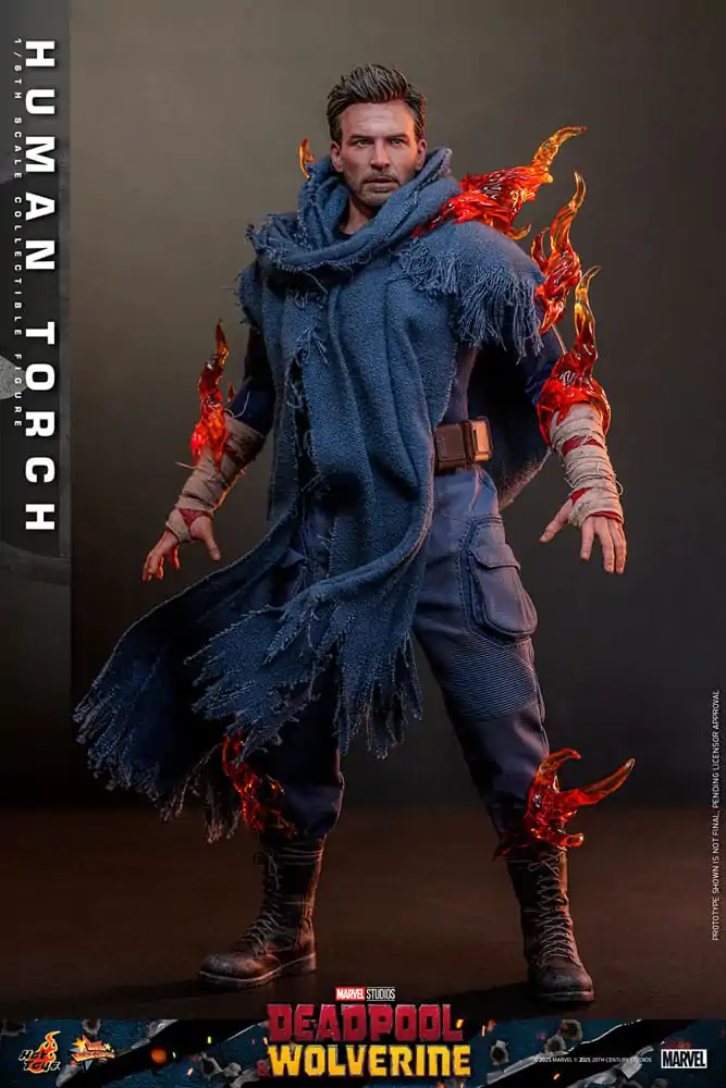 Deadpool & Wolverine Movie Masterpiece akční figurka 1/6 Human Torch 31 cm fotografii produktu