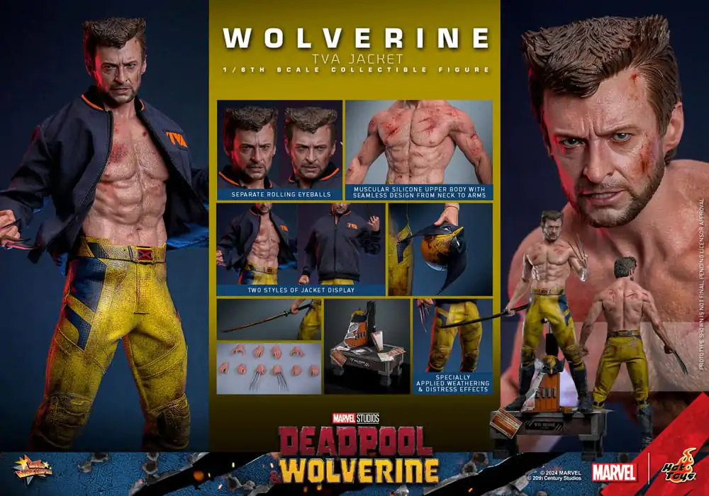 Deadpool & Wolverine Movie Masterpiece akční figurka 1/6 Wolverine (TVA Jacket Version) 31 cm fotografii produktu