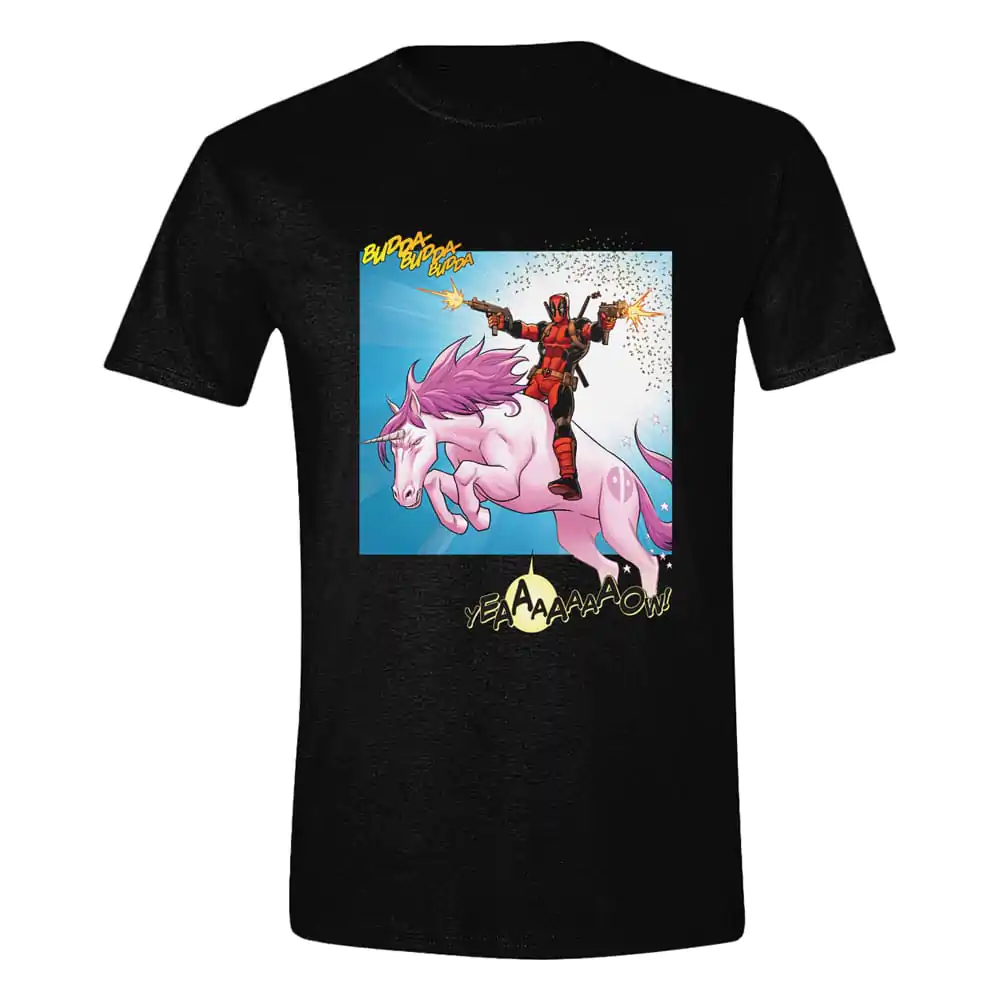 Deadpool T-Shirt Unicorn Battle fotografii produktu