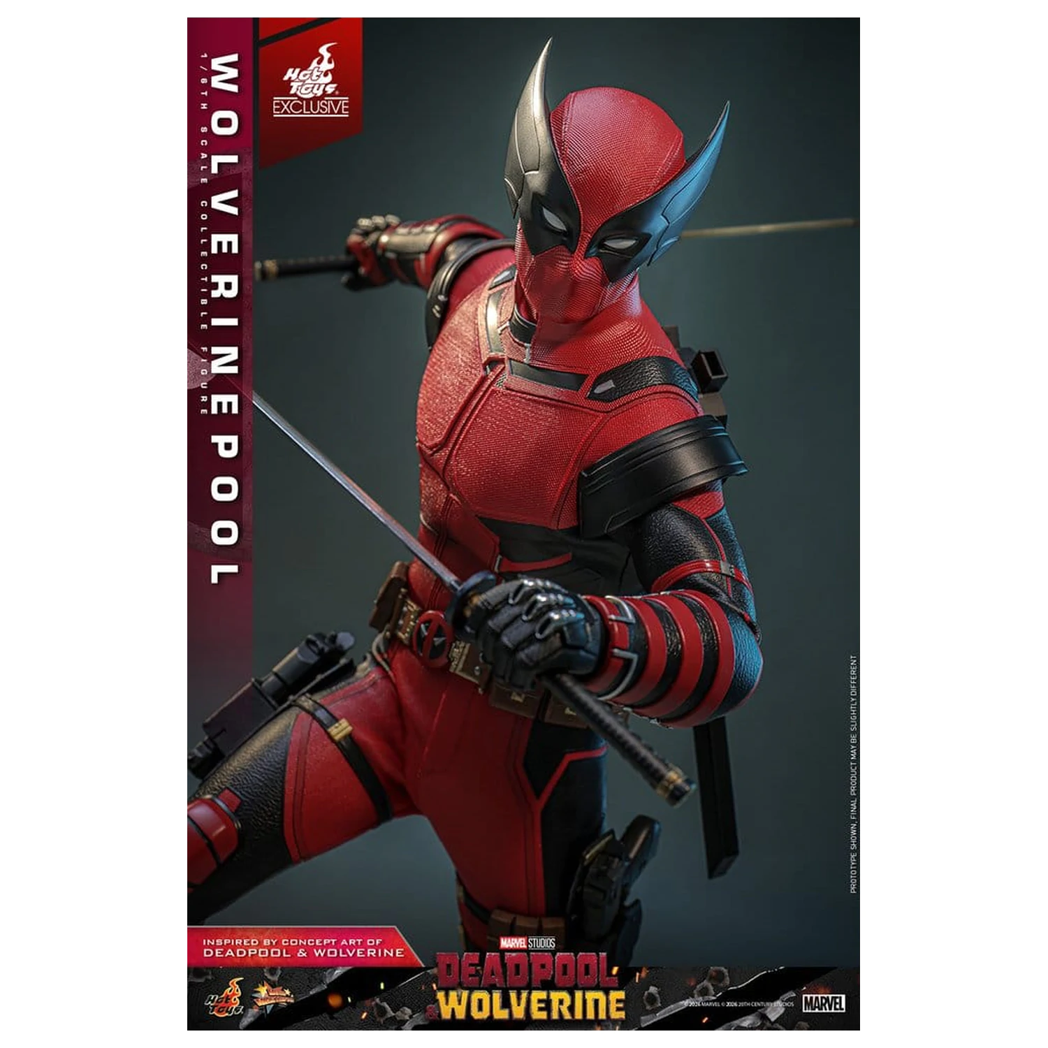 Deadpool & Wolverine Movie Masterpiece akční figurka 1/6 Wolverinepool 31 cm fotografii produktu