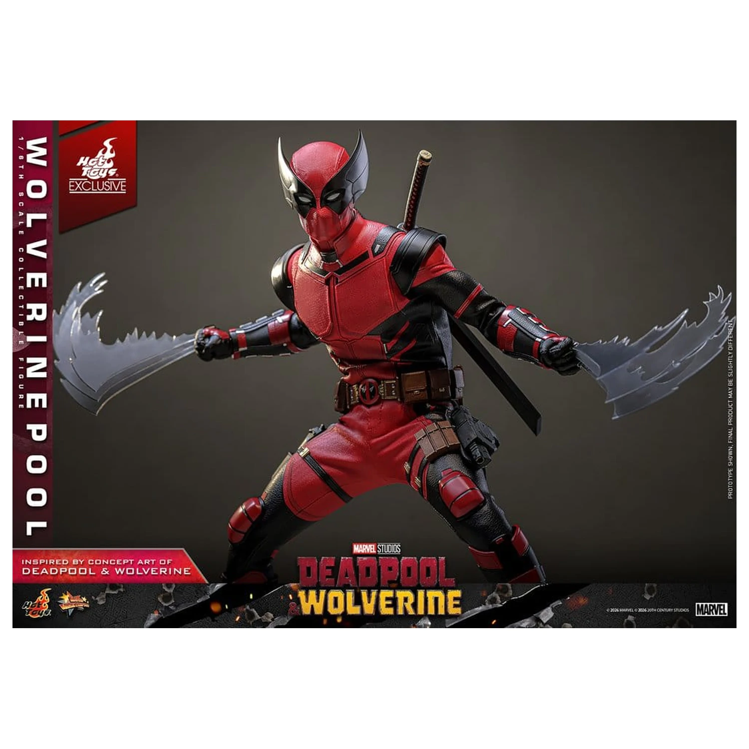 Deadpool & Wolverine Movie Masterpiece akční figurka 1/6 Wolverinepool 31 cm fotografii produktu