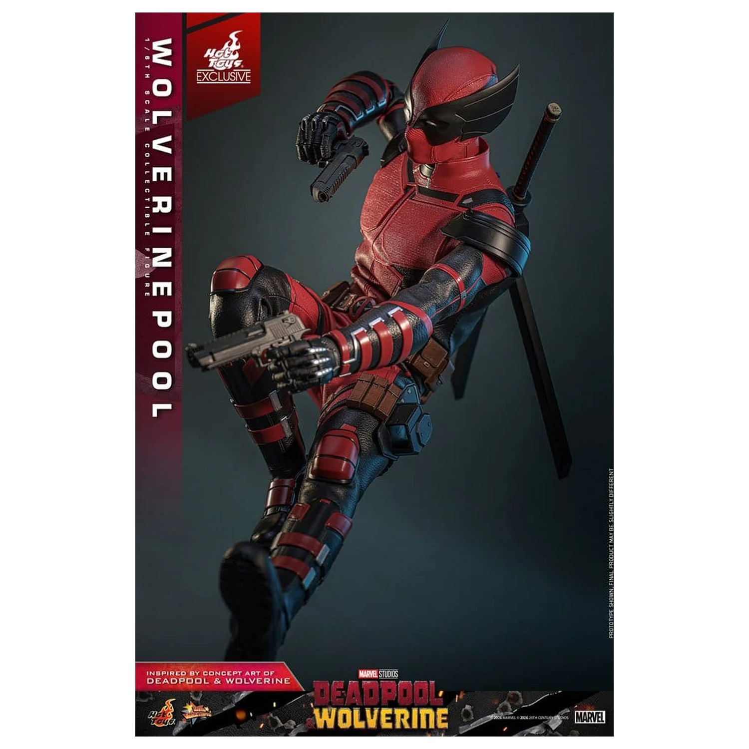 Deadpool & Wolverine Movie Masterpiece akční figurka 1/6 Wolverinepool 31 cm fotografii produktu