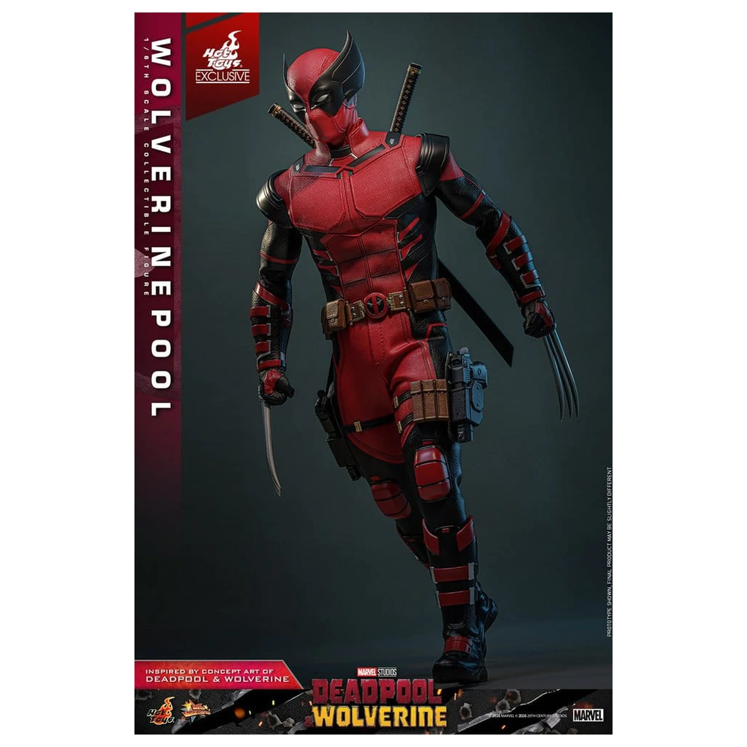 Deadpool & Wolverine Movie Masterpiece akční figurka 1/6 Wolverinepool 31 cm fotografii produktu