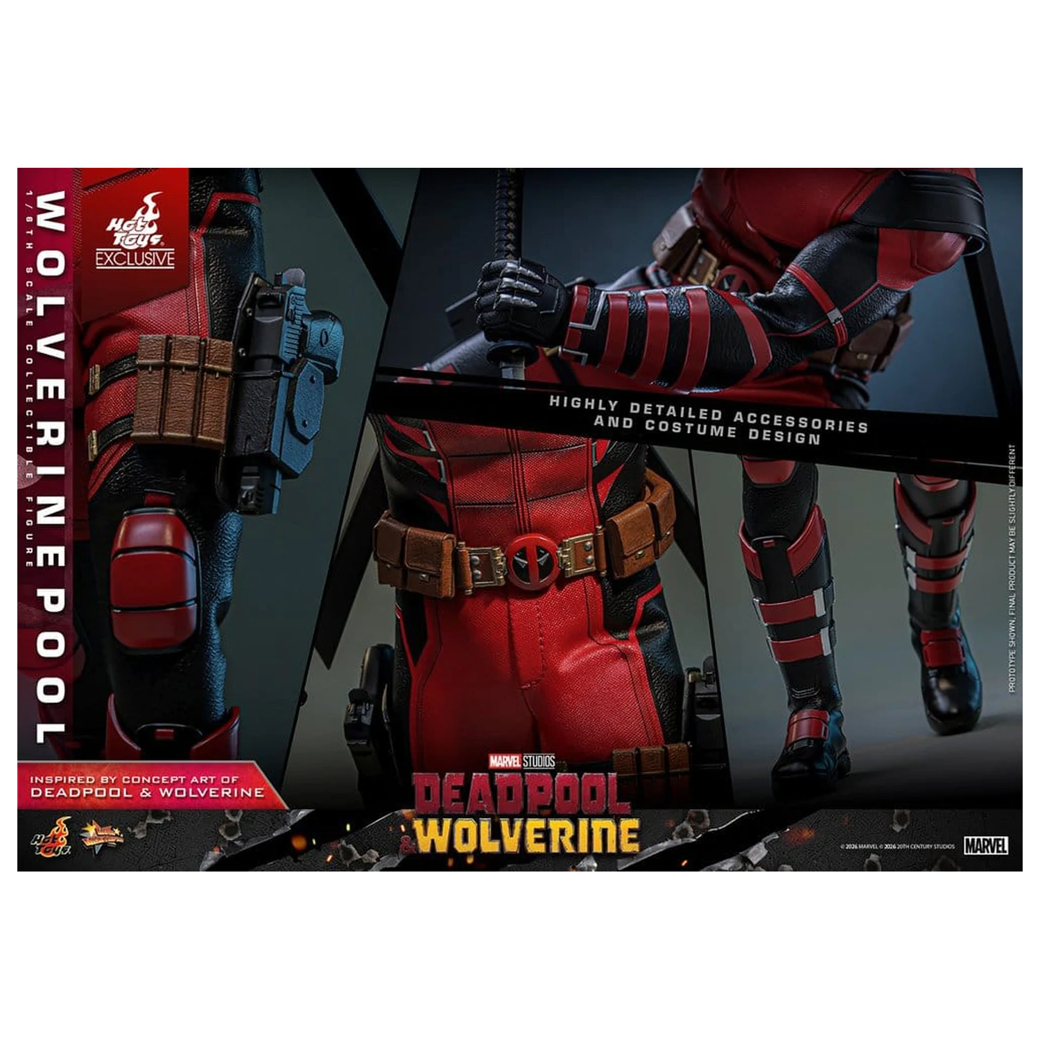 Deadpool & Wolverine Movie Masterpiece akční figurka 1/6 Wolverinepool 31 cm fotografii produktu