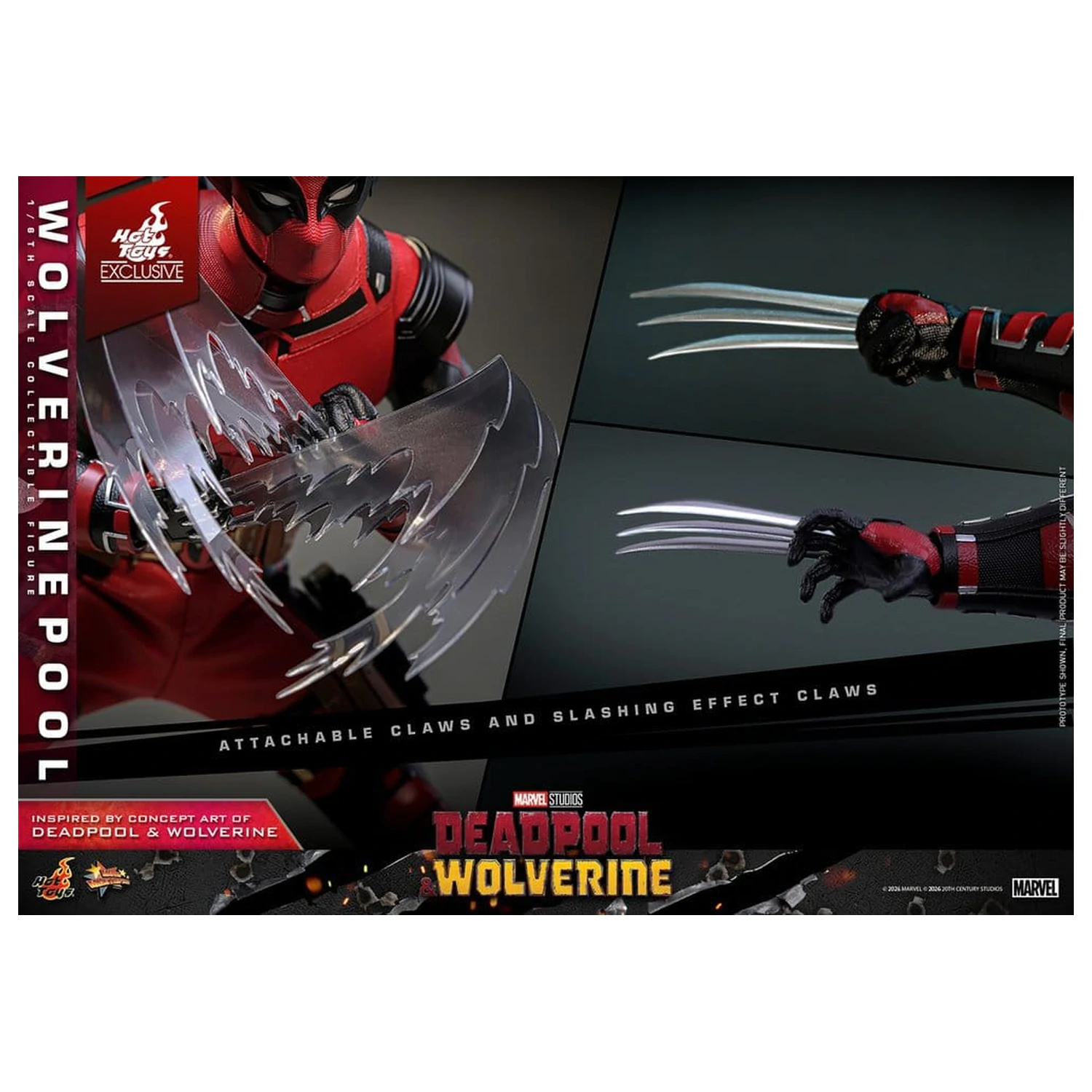 Deadpool & Wolverine Movie Masterpiece akční figurka 1/6 Wolverinepool 31 cm fotografii produktu