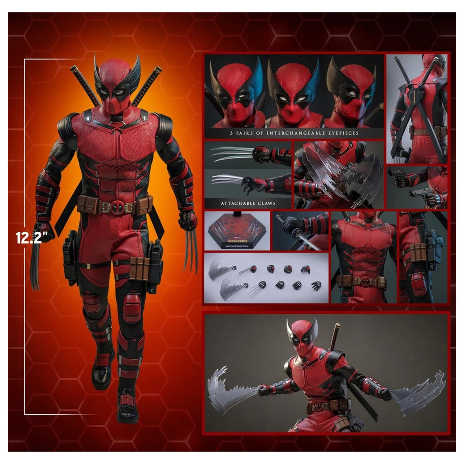 Deadpool & Wolverine Movie Masterpiece akční figurka 1/6 Wolverinepool 31 cm fotografii produktu