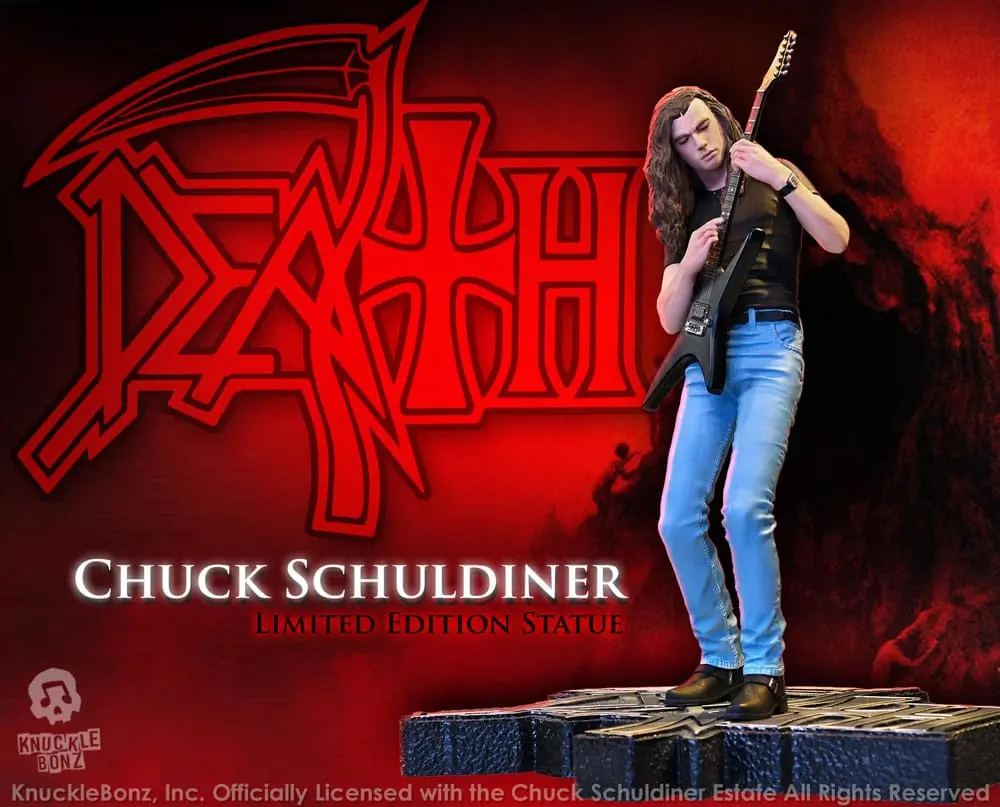 Death Rock Iconz Socha Chuck Schuldiner 22 cm fotografii produktu