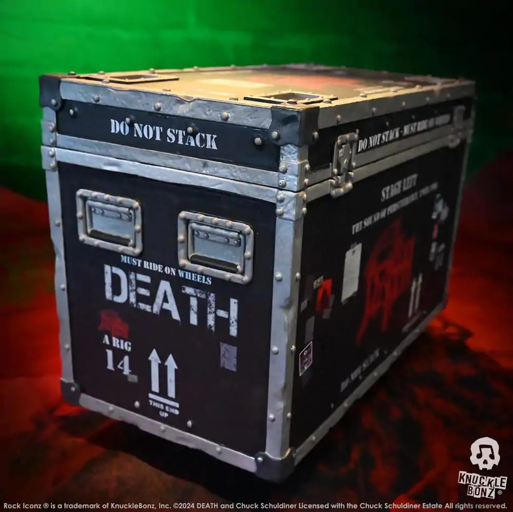 Death Rock Ikonz On Tour Road Case Socha + Stage Backdrop Set The Sound of Perseverance Tour 1998 fotografii produktu