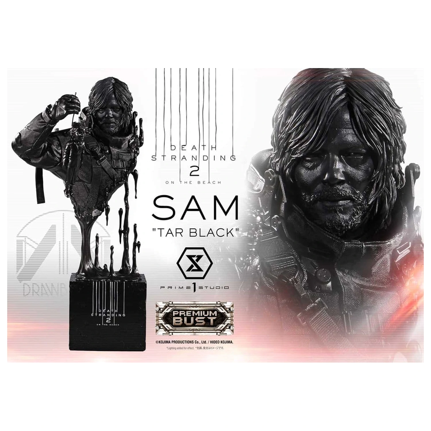 Death Stranding 2: On the Beach Premium busta 1/3 Sam Tar Black 44 cm fotografii produktu