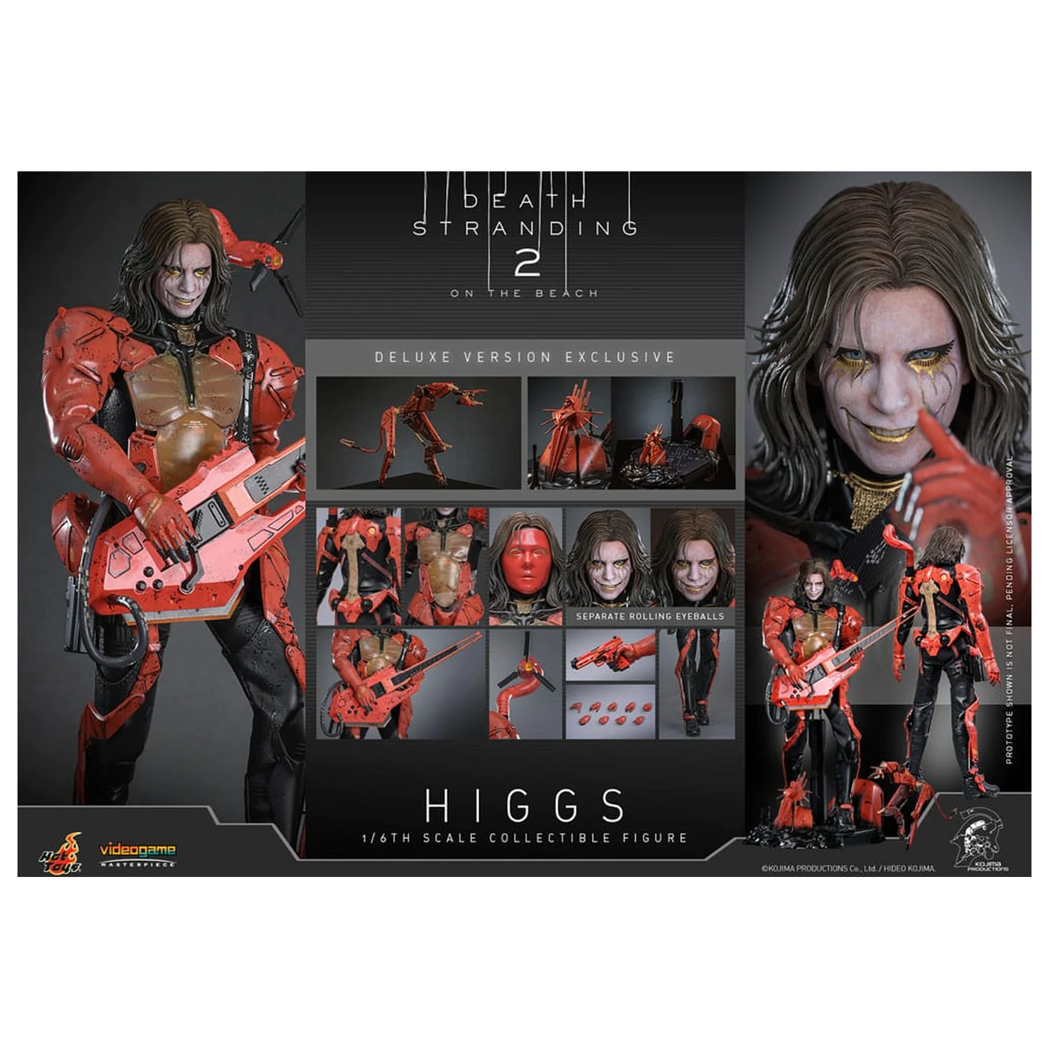 Death Stranding 2: On the Beach Videogame Masterpiece Action Figure 1/6 Higgs (Deluxe Version) 33 cm fotografii produktu
