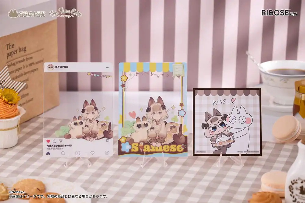 Decorated Life Collection Socha z PVC Tea Time Cats x Siamese Cat Azuki-san Friendship Collaboration Exkluzivní sada 18 cm fotografii produktu