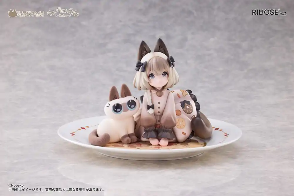 Decorated Life Collection Socha z PVC Tea Time Cats x Siamese Cat Azuki-san Friendship Collaboration Exkluzivní sada 18 cm fotografii produktu