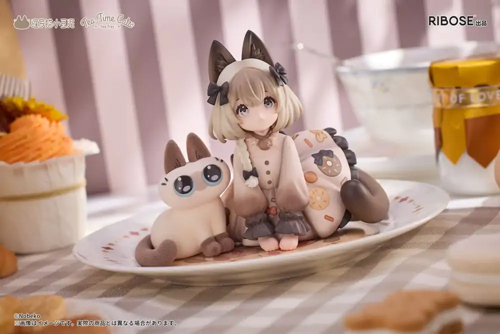 Decorated Life Collection Socha z PVC Tea Time Cats x Siamese Cat Azuki-san Friendship Collaboration Exkluzivní sada 18 cm fotografii produktu