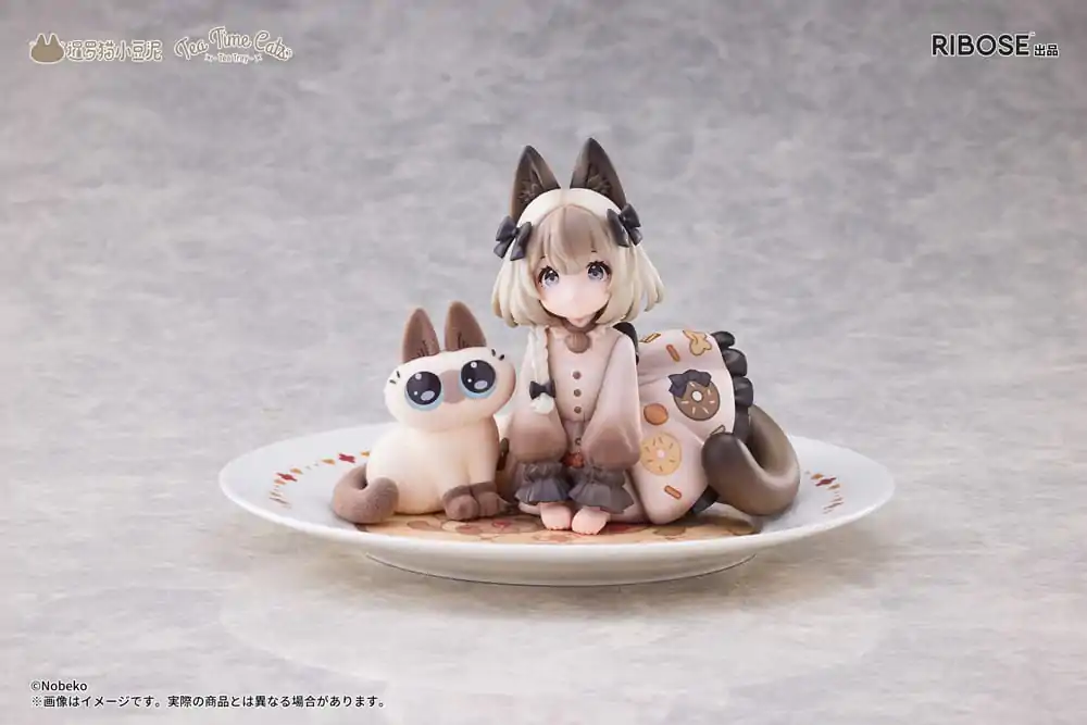 Decorated Life Collection Socha z PVC Tea Time Cats x Siamese Cat Azuki-san Friendship Collaboration Exkluzivní sada 18 cm fotografii produktu