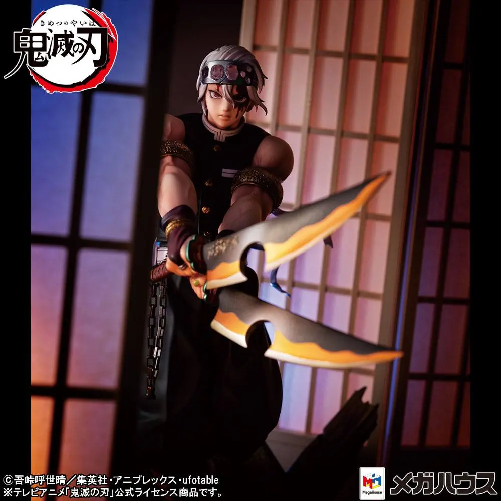 Demon Slayer Kimetsu no Yaiba G.E.M. PVC Socha 1/8 Tengen Uzui 23 cm fotografii produktu