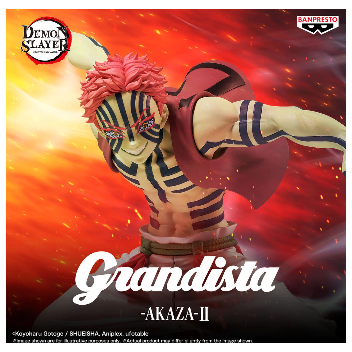 Demon Slayer Kimetsu no Yaiba Grandista Akaza II figurka 23cm fotografii produktu