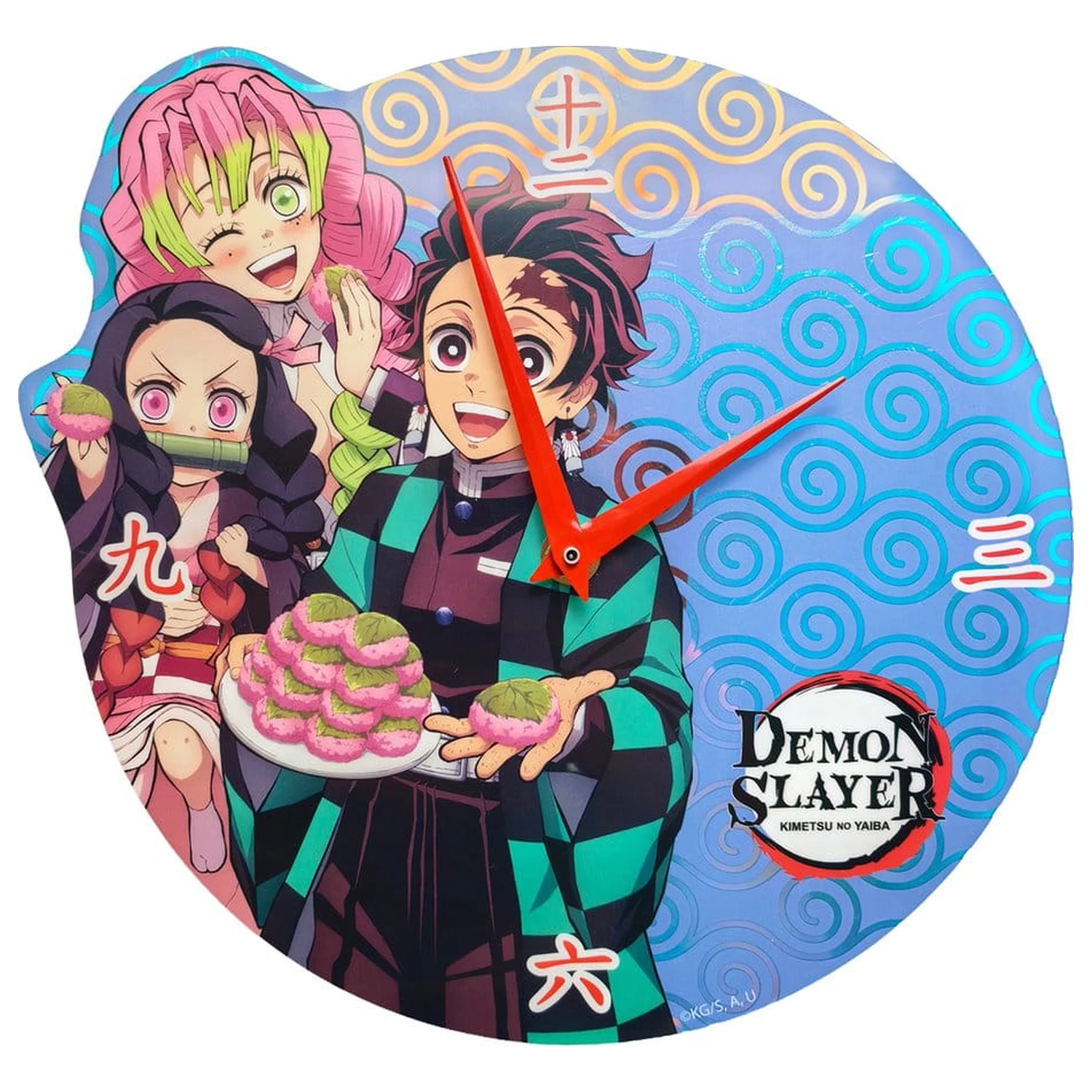 Demon Slayer: Kimetsu no Yaiba Holografické nástěnné hodiny fotografii produktu