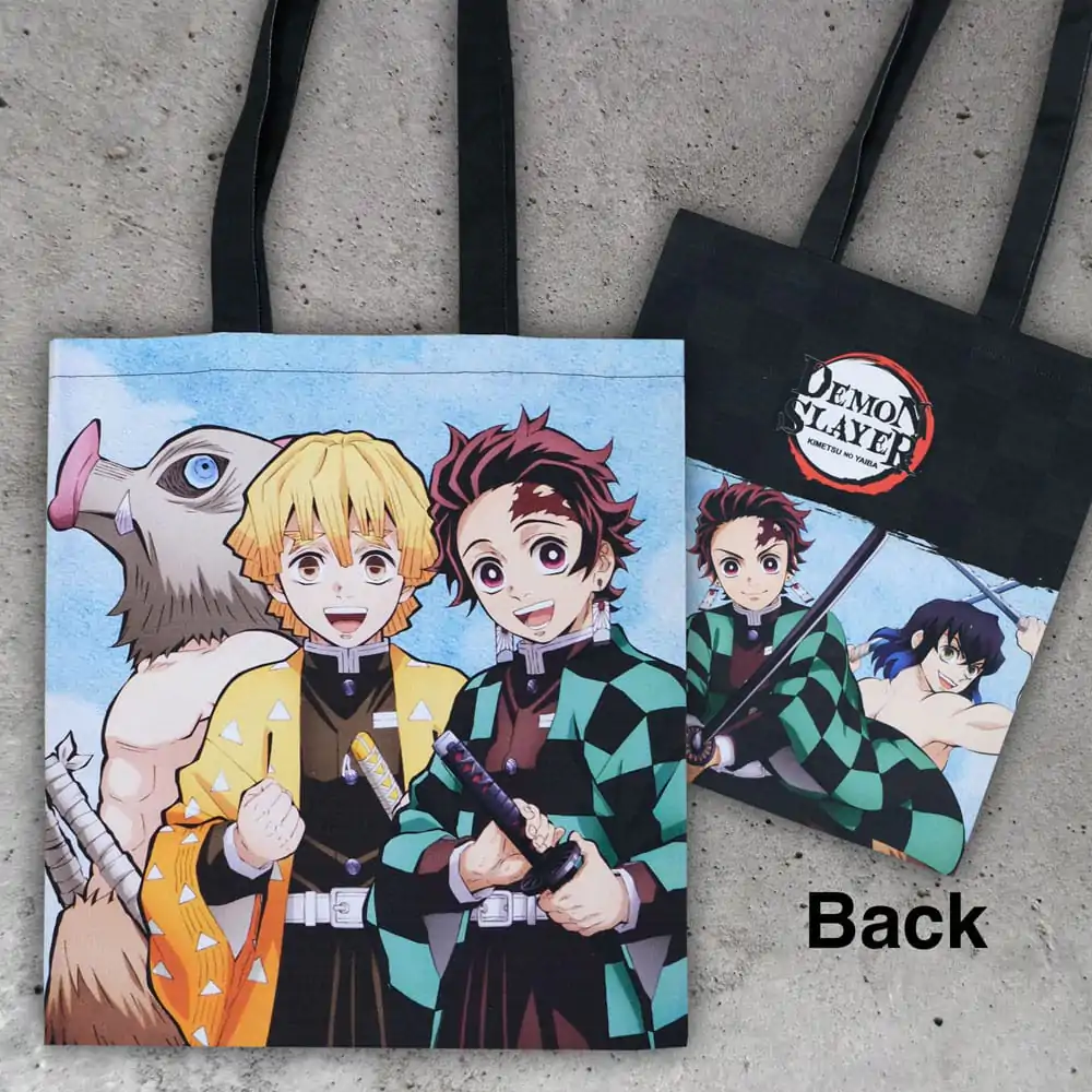 Demon Slayer: Kimetsu no Yaiba nákupní taška Inosuke, Zenitsu, Tanjiro fotografii produktu