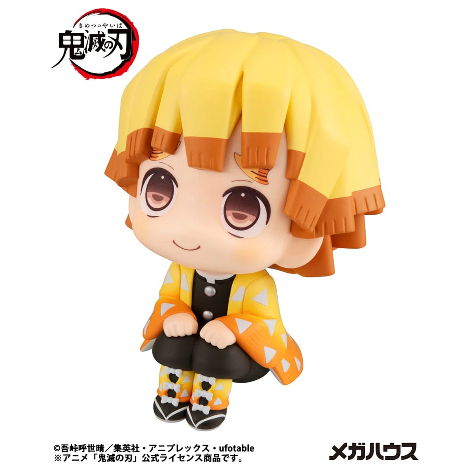 Demon Slayer Kimetsu no Yaiba Look Up PVC Socha Zenitsu Agatsuma Smile Ver. 11 cm fotografii produktu