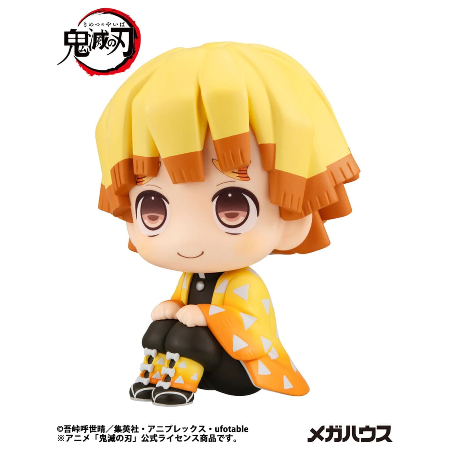Demon Slayer Kimetsu no Yaiba Look Up PVC Socha Zenitsu Agatsuma Smile Ver. 11 cm fotografii produktu