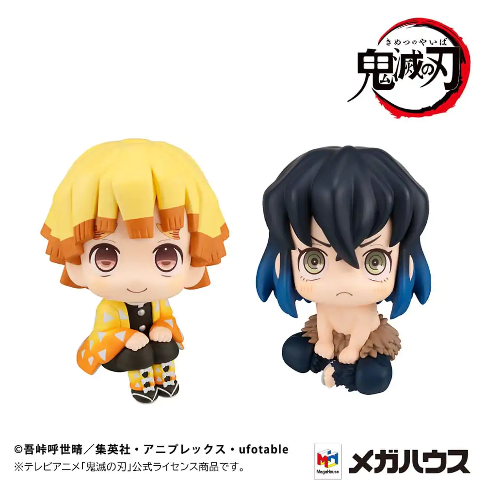 Demon Slayer: Kimetsu no Yaiba Look Up PVC soška Zenitsu Agatsuma Smile verze & Inosuke Hashibira Bossy verze 11 cm (s dárkem) fotografii produktu