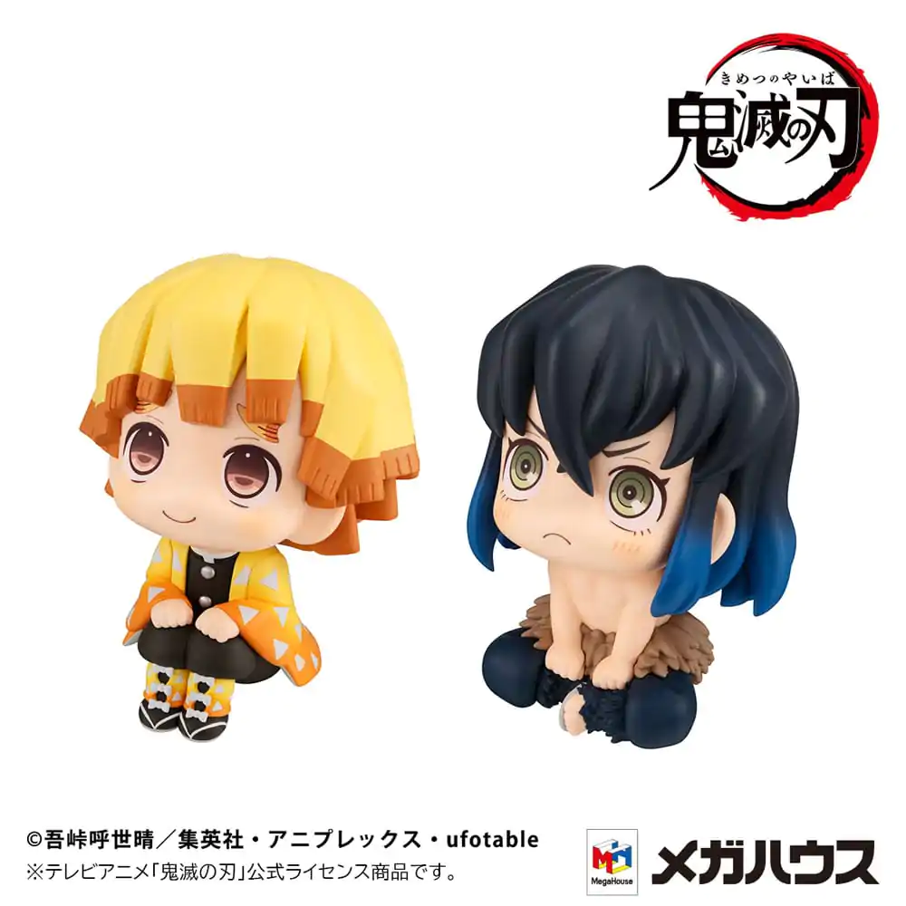 Demon Slayer: Kimetsu no Yaiba Look Up PVC soška Zenitsu Agatsuma Smile verze & Inosuke Hashibira Bossy verze 11 cm (s dárkem) fotografii produktu