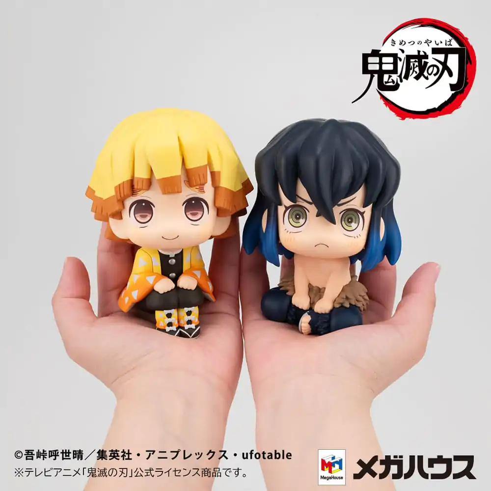 Demon Slayer: Kimetsu no Yaiba Look Up PVC soška Zenitsu Agatsuma Smile verze & Inosuke Hashibira Bossy verze 11 cm (s dárkem) fotografii produktu