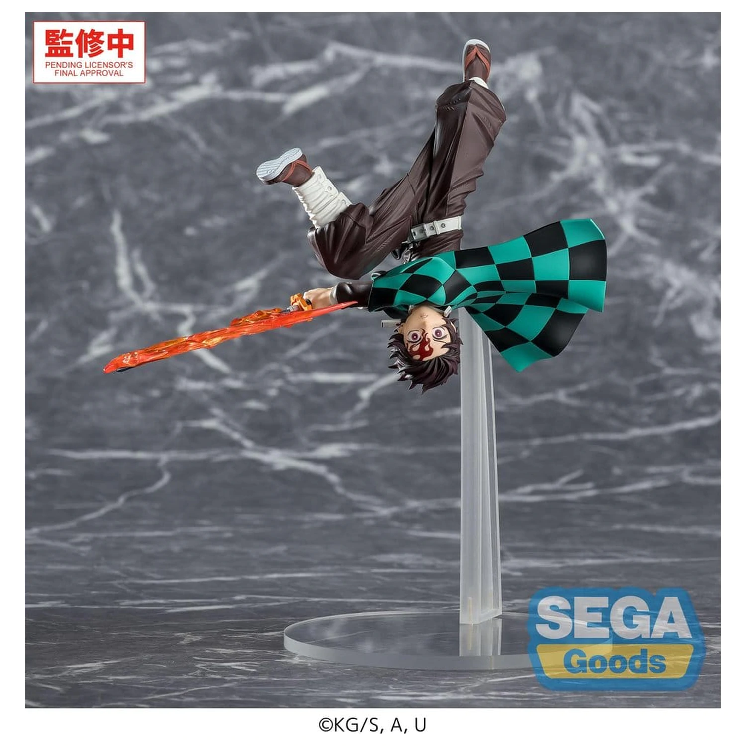 Demon Slayer: Kimetsu no Yaiba Luminasta PVC figurka Tanjiro Kamado Hinokami Kagura Setting Sun Transformation 15 cm fotografii produktu