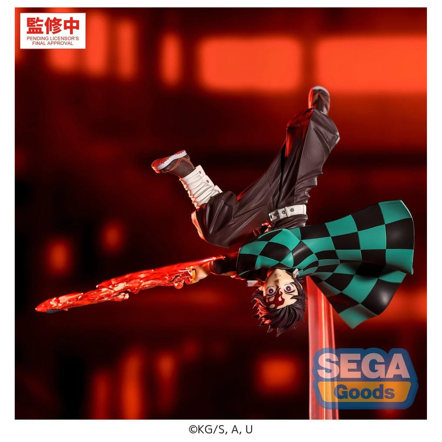 Demon Slayer: Kimetsu no Yaiba Luminasta PVC figurka Tanjiro Kamado Hinokami Kagura Setting Sun Transformation 15 cm fotografii produktu