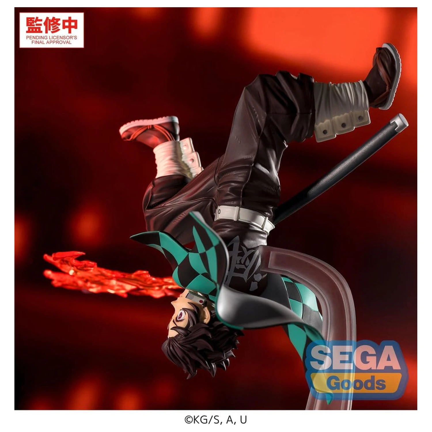 Demon Slayer: Kimetsu no Yaiba Luminasta PVC figurka Tanjiro Kamado Hinokami Kagura Setting Sun Transformation 15 cm fotografii produktu