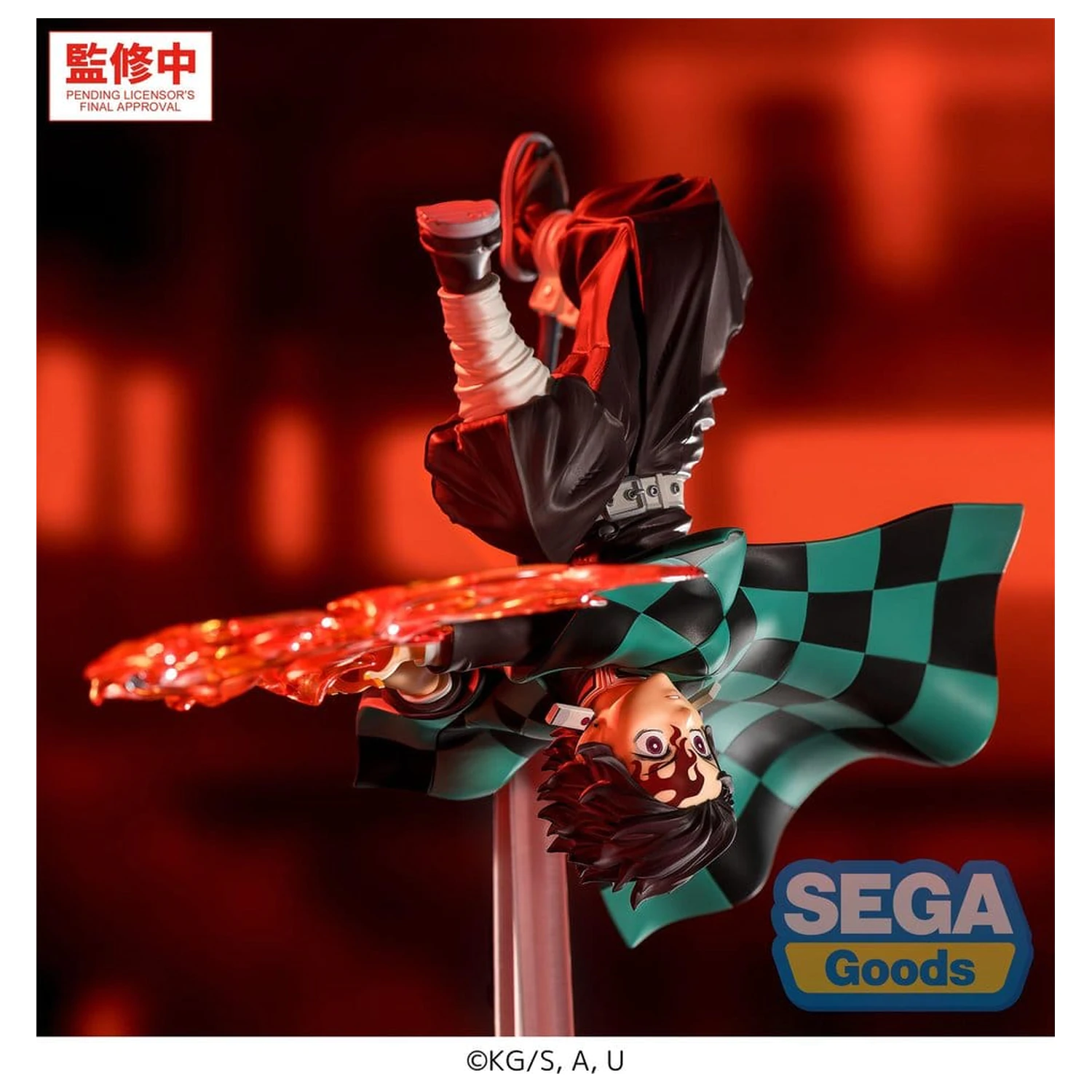 Demon Slayer: Kimetsu no Yaiba Luminasta PVC figurka Tanjiro Kamado Hinokami Kagura Setting Sun Transformation 15 cm fotografii produktu