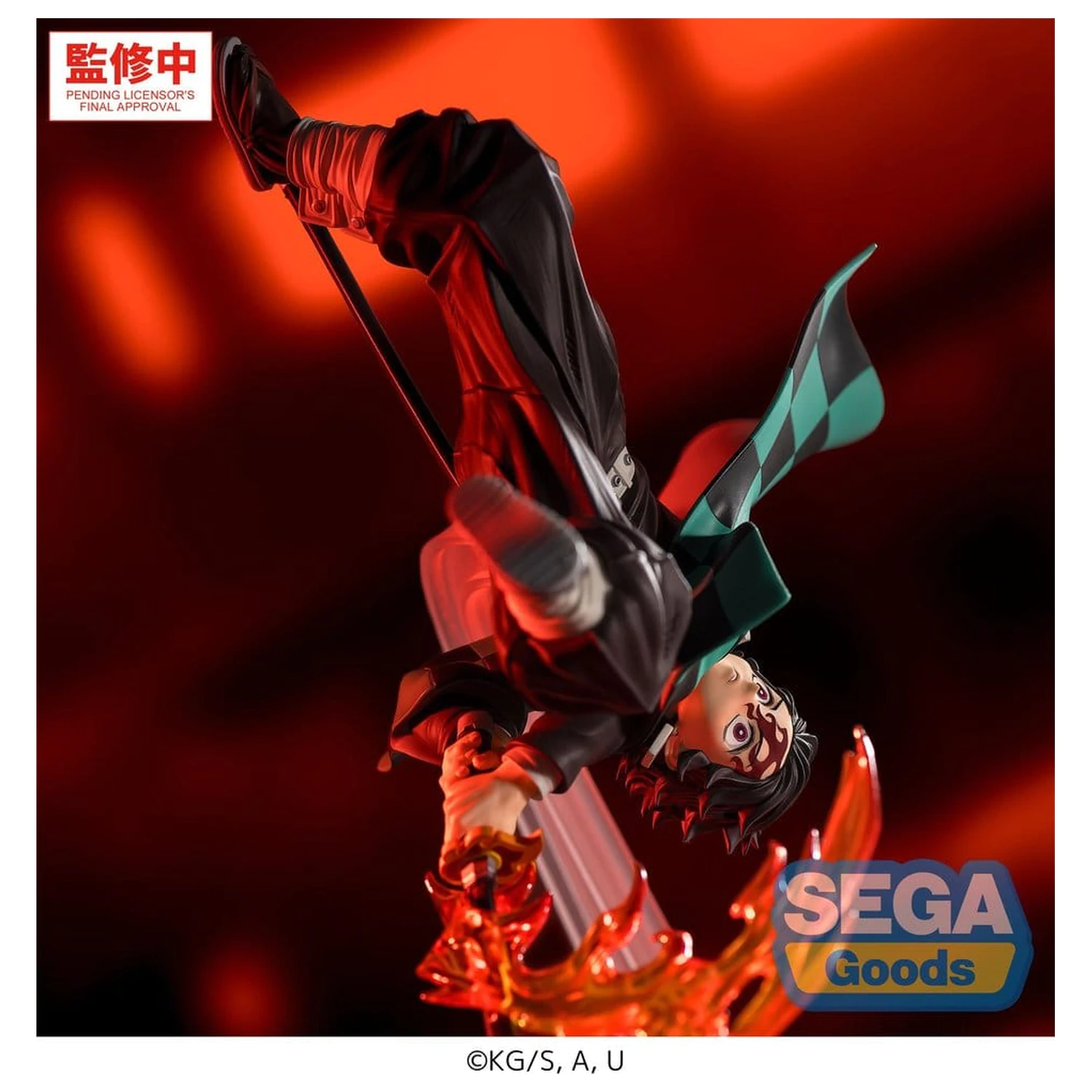Demon Slayer: Kimetsu no Yaiba Luminasta PVC figurka Tanjiro Kamado Hinokami Kagura Setting Sun Transformation 15 cm fotografii produktu
