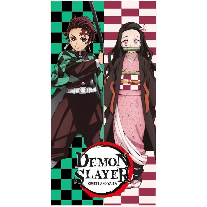 Demon Slayer Kimetsu no Yaiba plážová osuška z mikrovlákna fotografii produktu