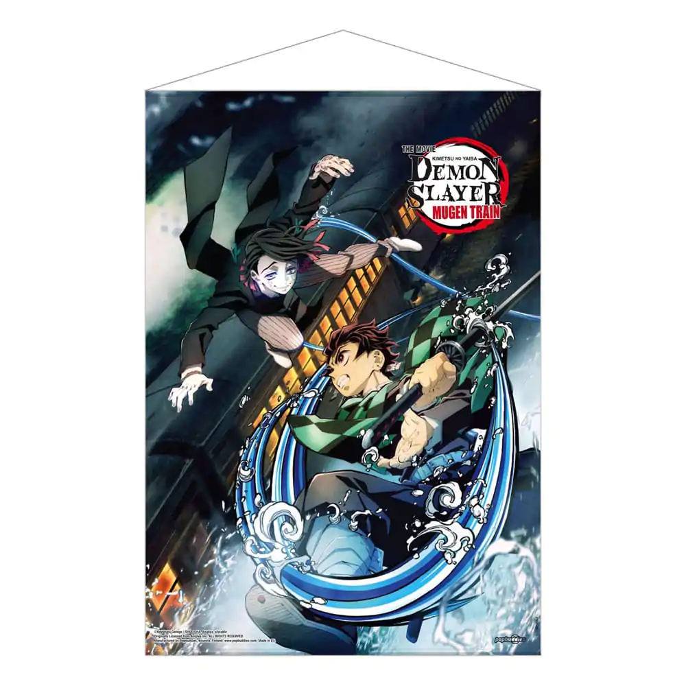 Demon Slayer: Kimetsu no Yaiba nástěnný svitek Mugen Train Tanjiro Vs Enmu 50 x 70 cm fotografii produktu