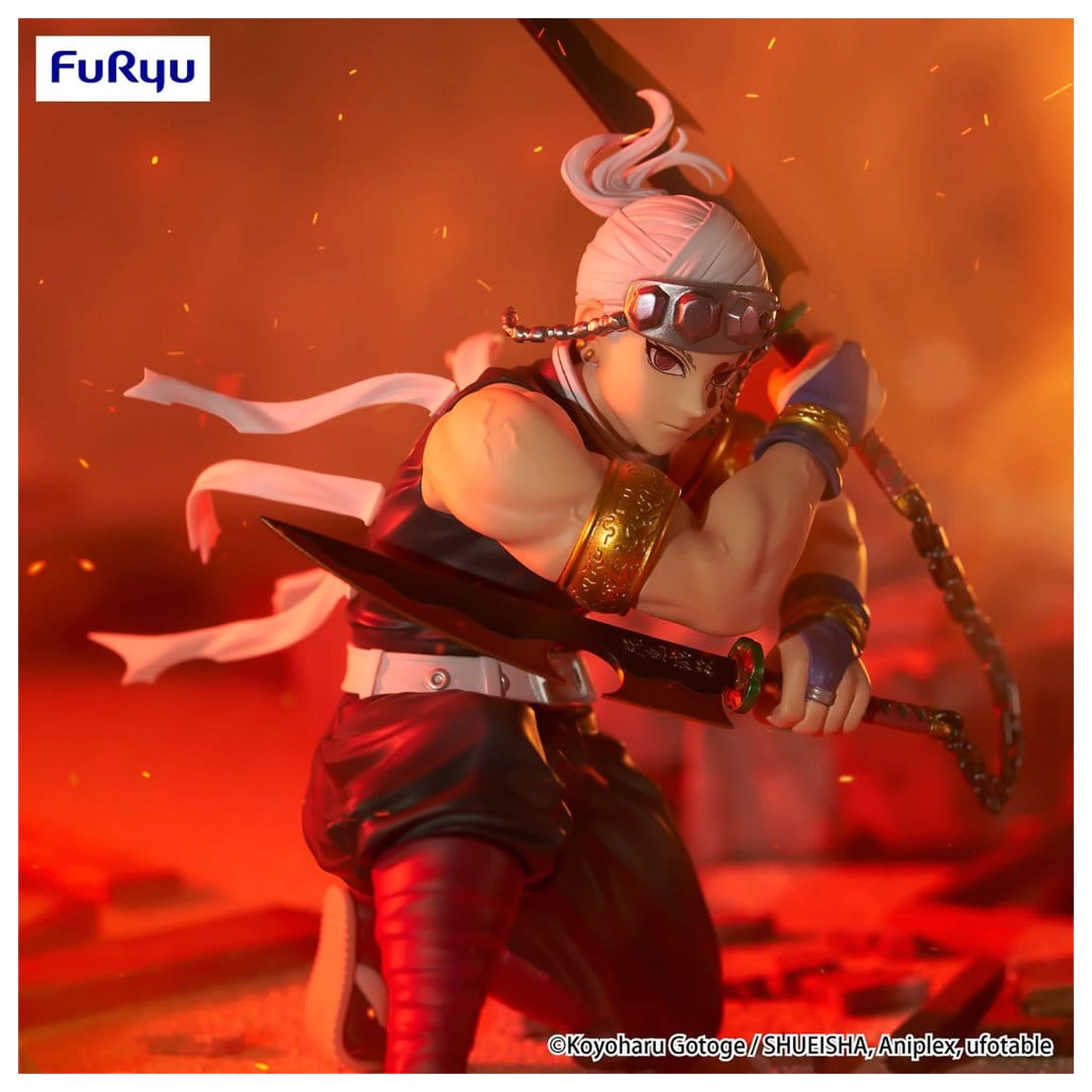 Demon Slayer: Kimetsu no Yaiba Noodle Stopper PVC figurka Uzui Tengen 15 cm fotografii produktu