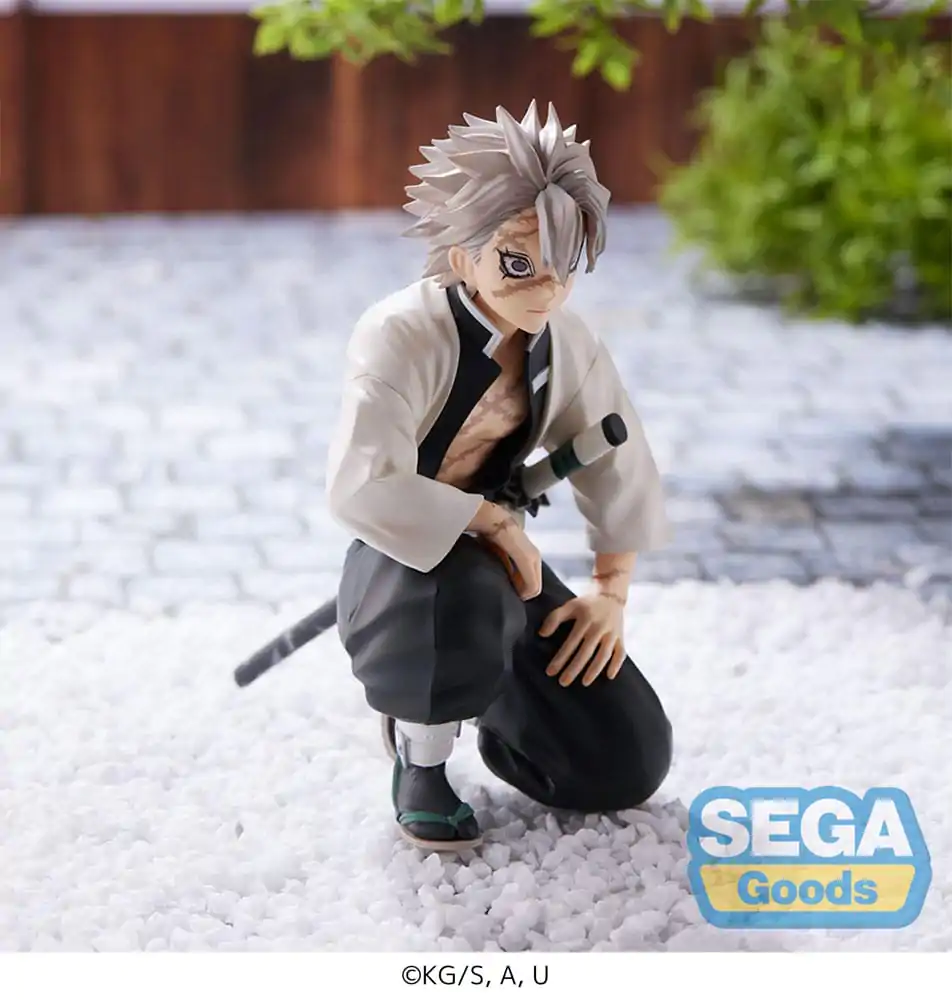 Demon Slayer: Kimetsu no Yaiba PM Perching PVC soška Sanemi Shinazugawa (Hashira Meeting) 11 cm (re-run) fotografii produktu