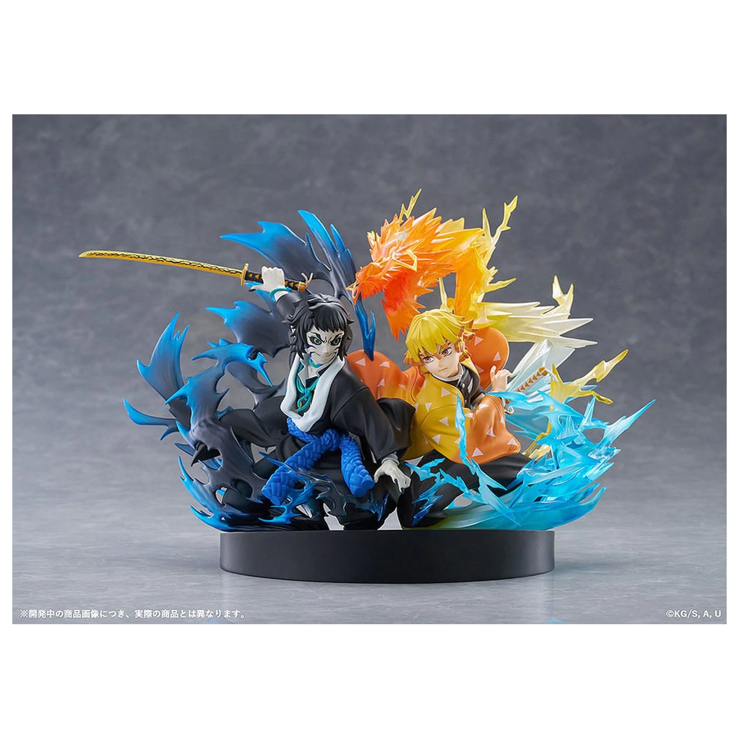 Demon Slayer: Kimetsu no Yaiba PVC soška Zenitsu Agatsuma & Kaigaku 15 cm fotografii produktu