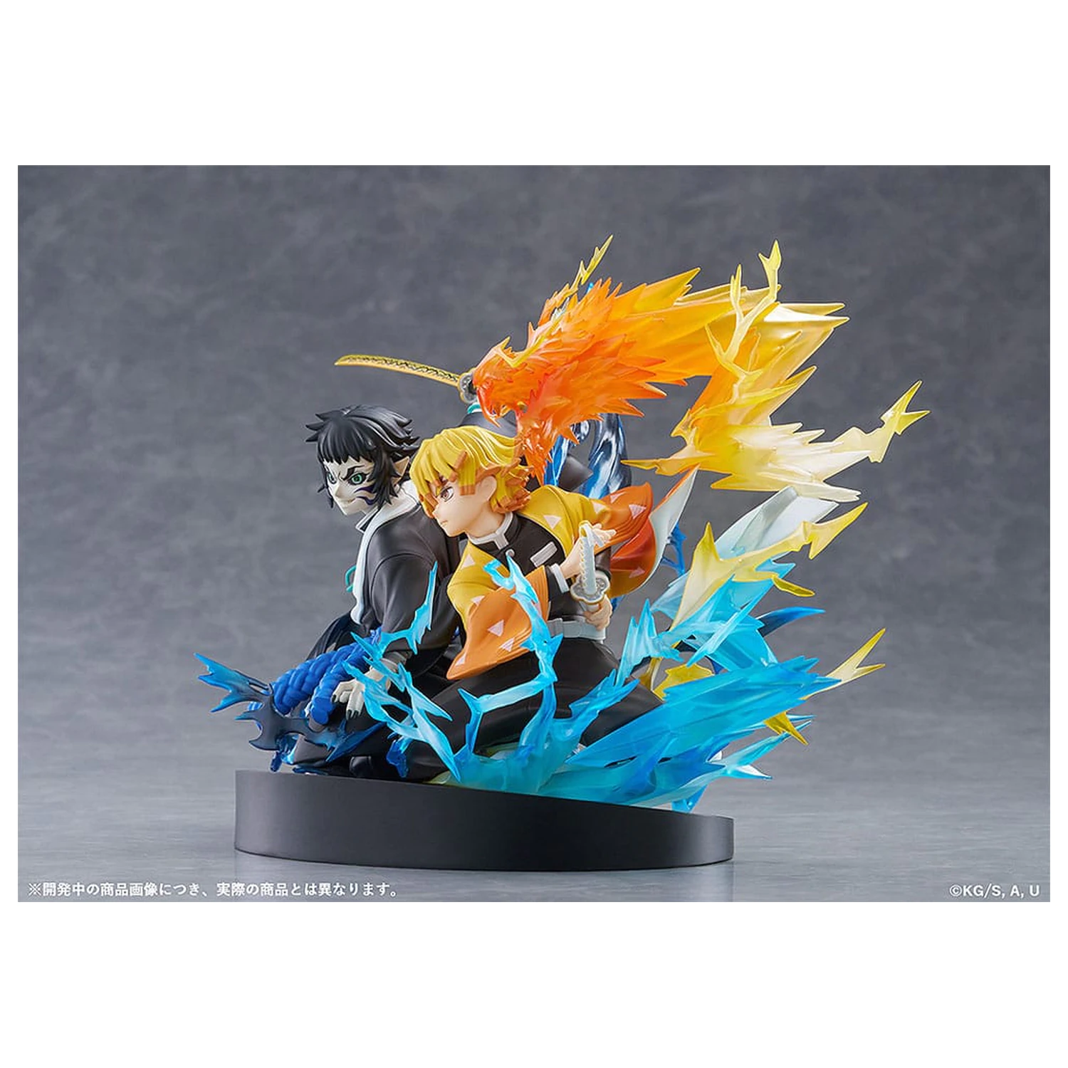 Demon Slayer: Kimetsu no Yaiba PVC soška Zenitsu Agatsuma & Kaigaku 15 cm fotografii produktu