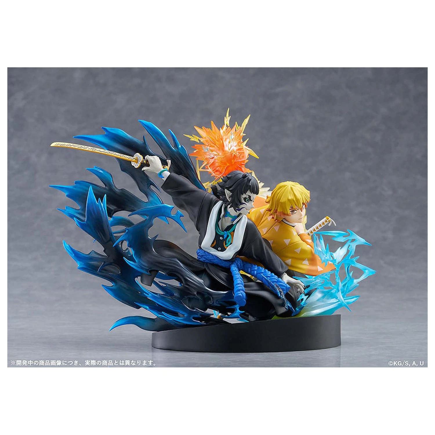 Demon Slayer: Kimetsu no Yaiba PVC soška Zenitsu Agatsuma & Kaigaku 15 cm fotografii produktu