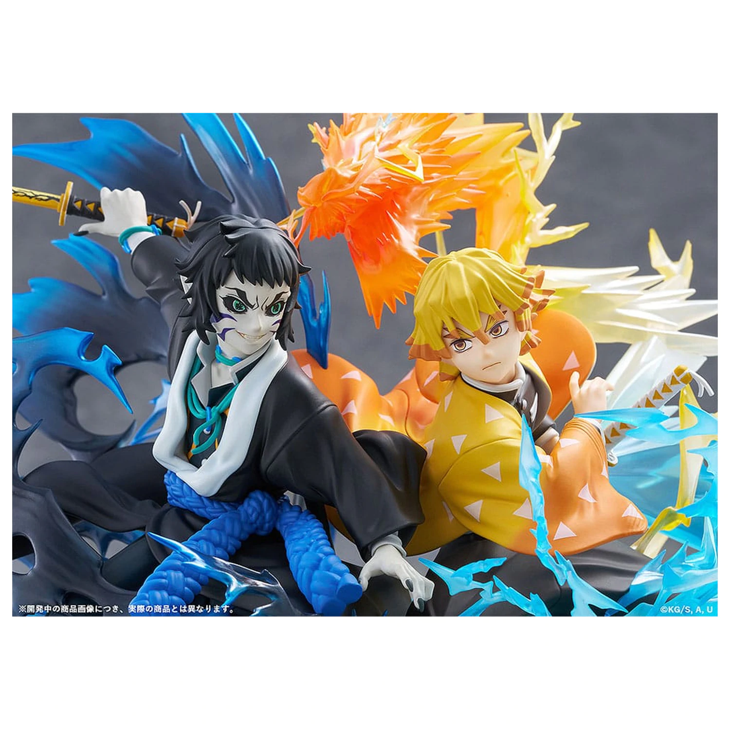 Demon Slayer: Kimetsu no Yaiba PVC soška Zenitsu Agatsuma & Kaigaku 15 cm fotografii produktu