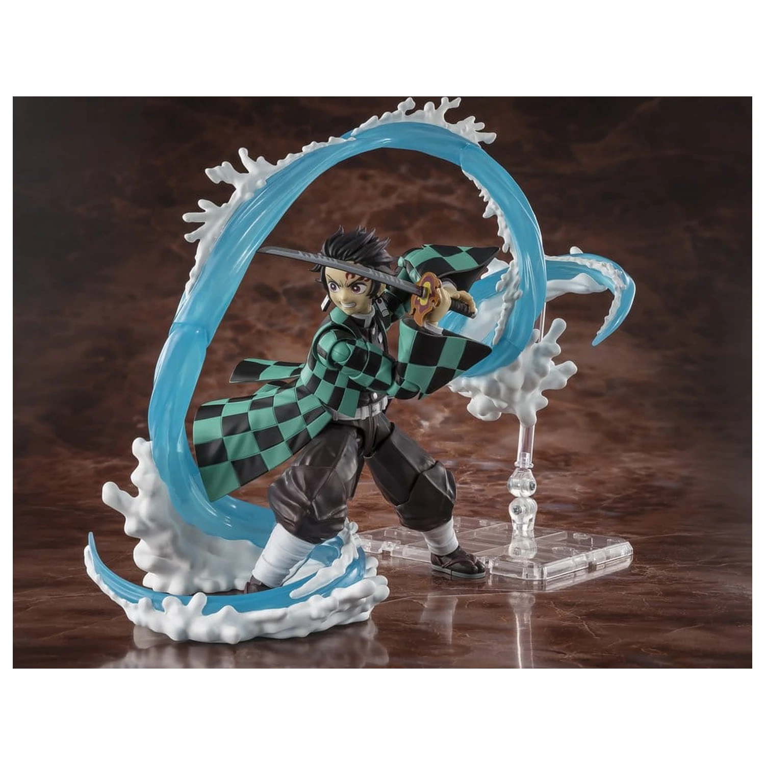 Demon Slayer: Kimetsu no Yaiba S.H. Figuarts sada příslušenství Tanjiro Kamado a Giyu Tomioka Sada dílů s efektem Dech vody fotografii produktu
