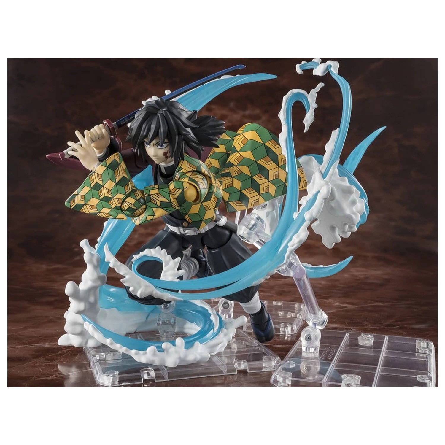 Demon Slayer: Kimetsu no Yaiba S.H. Figuarts sada příslušenství Tanjiro Kamado a Giyu Tomioka Sada dílů s efektem Dech vody fotografii produktu