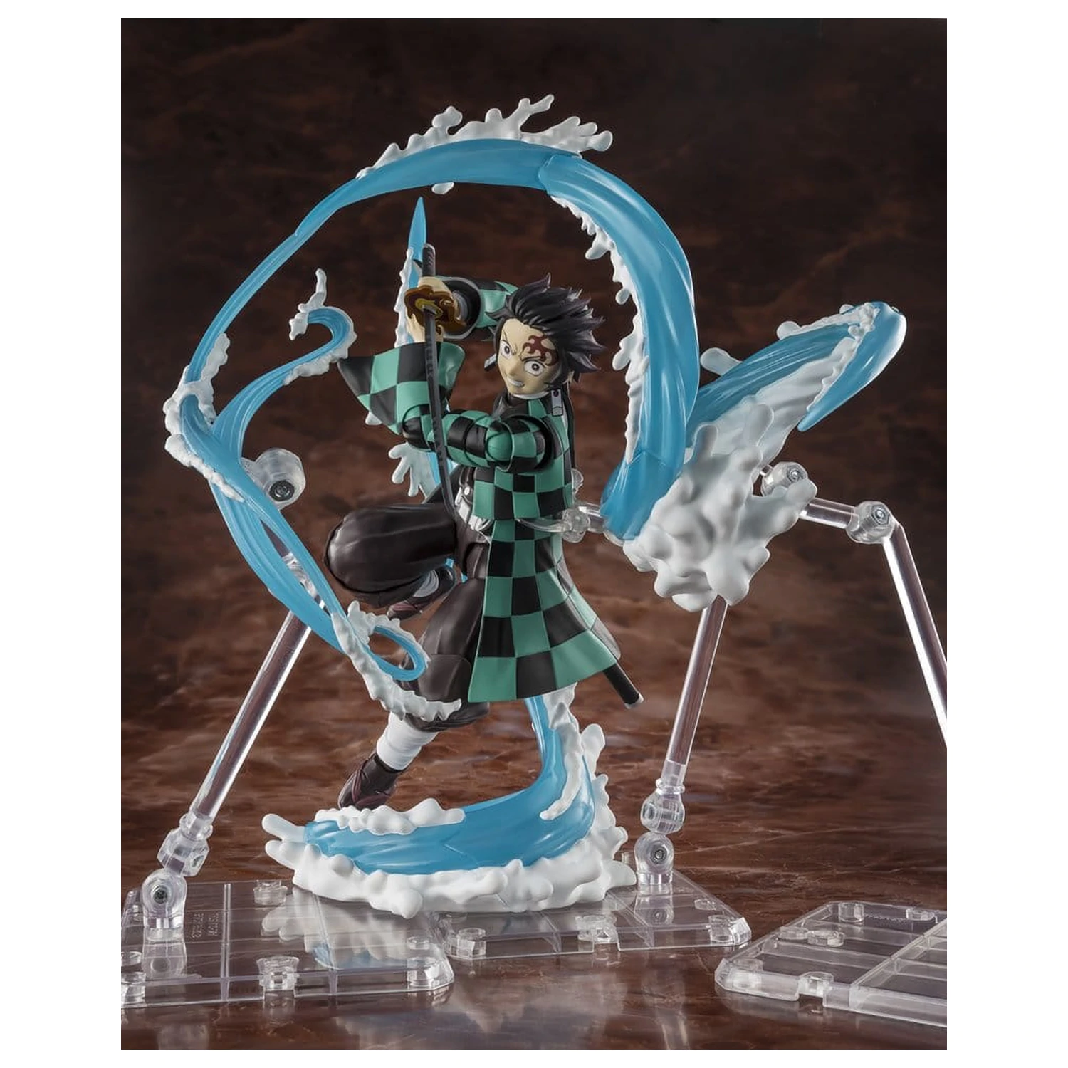 Demon Slayer: Kimetsu no Yaiba S.H. Figuarts sada příslušenství Tanjiro Kamado a Giyu Tomioka Sada dílů s efektem Dech vody fotografii produktu