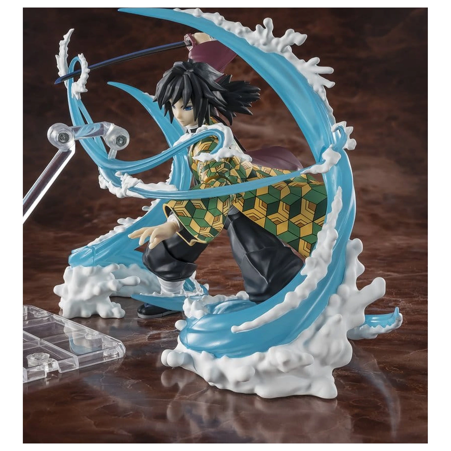Demon Slayer: Kimetsu no Yaiba S.H. Figuarts sada příslušenství Tanjiro Kamado a Giyu Tomioka Sada dílů s efektem Dech vody fotografii produktu