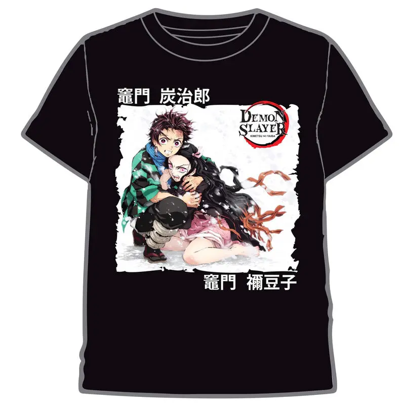 Demon Slayer Kimetsu No Yaiba Tanjiro and Nezuko dospělý/dospělá t-shirt fotografii produktu