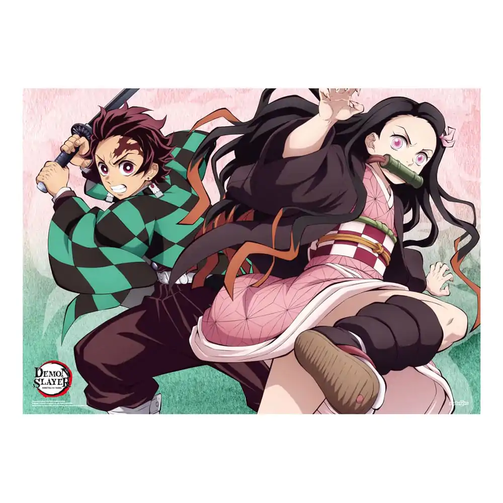 Demon Slayer: Kimetsu no Yaiba Látkový Plakát Tanjiro And Nezuko 84 x 118 cm fotografii produktu