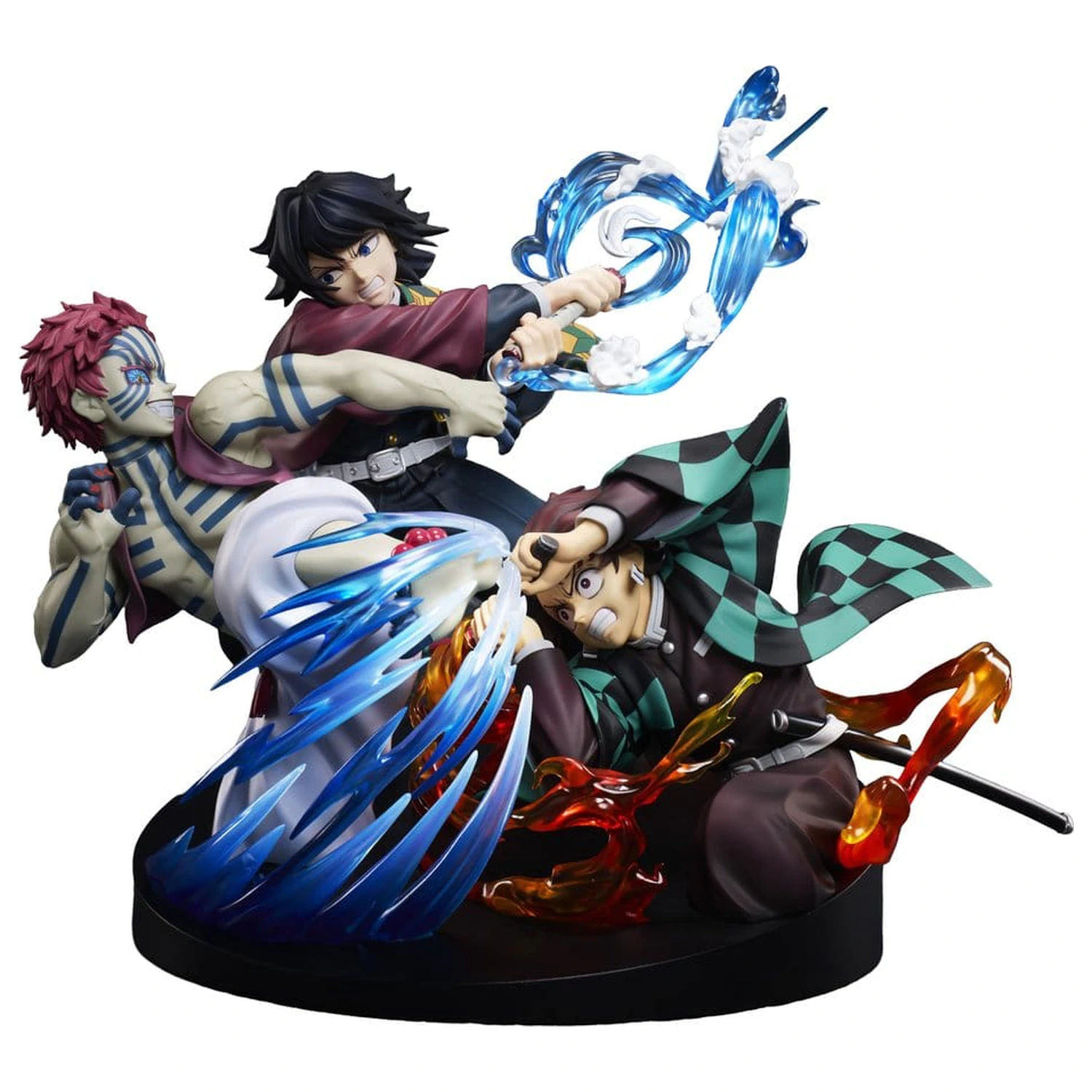 Demon Slayer: Kimetsu no Yaiba PVC figurka Tanjiro Kamado & Giyu Tomioka & Akaza 13 cm fotografii produktu